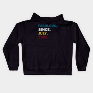 Awesome,fabulous Since July 2009 t shirt Kids Hoodie